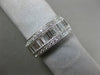 .77CT ROUND & BAGUETTE DIAMOND 18KT WHITE GOLD 3D SEMI ETERNITY ANNIVERSARY RING