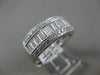 .77CT ROUND & BAGUETTE DIAMOND 18KT WHITE GOLD 3D SEMI ETERNITY ANNIVERSARY RING