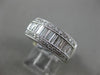 .77CT ROUND & BAGUETTE DIAMOND 18KT WHITE GOLD 3D SEMI ETERNITY ANNIVERSARY RING