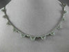 ESTATE 4.61CT DIAMOND 18KT WHITE GOLD 3D CLUSTER TRIANGULAR BY THE YARD NECKLACE