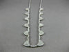 ESTATE 4.61CT DIAMOND 18KT WHITE GOLD 3D CLUSTER TRIANGULAR BY THE YARD NECKLACE