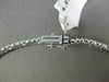 ESTATE 4.61CT DIAMOND 18KT WHITE GOLD 3D CLUSTER TRIANGULAR BY THE YARD NECKLACE