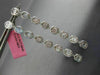 ESTATE 2.74CT DIAMOND 18KT WHITE GOLD 3D CLUSTER OVAL ELONGATED HANGING EARRINGS