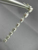 ESTATE 2.74CT DIAMOND 18KT WHITE GOLD 3D CLUSTER OVAL ELONGATED HANGING EARRINGS