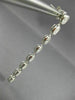 ESTATE 2.74CT DIAMOND 18KT WHITE GOLD 3D CLUSTER OVAL ELONGATED HANGING EARRINGS