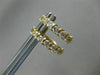 ESTATE .50CT ROUND DIAMOND 14K YELLOW GOLD 3D CLASSIC FIVE STONE HUGGIE EARRINGS