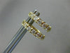 ESTATE .50CT ROUND DIAMOND 14K YELLOW GOLD 3D CLASSIC FIVE STONE HUGGIE EARRINGS