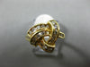 ESTATE WIDE .40CT DIAMOND 14KT YELLOW GOLD 3D CLASSIC TRIANGULAR LOVE KNOT RING