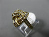 ESTATE WIDE .40CT DIAMOND 14KT YELLOW GOLD 3D CLASSIC TRIANGULAR LOVE KNOT RING