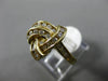 ESTATE WIDE .40CT DIAMOND 14KT YELLOW GOLD 3D CLASSIC TRIANGULAR LOVE KNOT RING