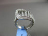 ESTATE LARGE MASSIVE 1.05CT DIAMOND 18KT WHITE GOLD MICRO PAVE BELT FUN RING