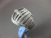 ESTATE LARGE MASSIVE 1.05CT DIAMOND 18KT WHITE GOLD MICRO PAVE BELT FUN RING