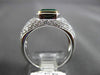 ESTATE LARGE 2.52CT DIAMOND & EMERALD PLATINUM & 18K YELLOW GOLD ENGAGEMENT RING