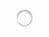 ESTATE 1.36CT DIAMOND & AAA RUBY 14K 2 TONE GOLD SEMI ETERNITY ANNIVERSARY RING