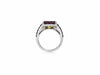 LARGE 2.27CT ROUND DIAMOND & AAA RUBY 14KT 2 TONE GOLD 3D FILIGREE PROMISE RING