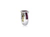 LARGE 2.27CT ROUND DIAMOND & AAA RUBY 14KT 2 TONE GOLD 3D FILIGREE PROMISE RING