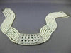 ESTATE WIDE 2.75CT DIAMOND & AAA SOUTH SEA PEARL 18KT WHITE GOLD NECKLACE #26318
