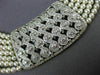 ESTATE WIDE 2.75CT DIAMOND & AAA SOUTH SEA PEARL 18KT WHITE GOLD NECKLACE #26318