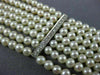 ESTATE WIDE 2.75CT DIAMOND & AAA SOUTH SEA PEARL 18KT WHITE GOLD NECKLACE #26318