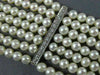 ESTATE WIDE 2.75CT DIAMOND & AAA SOUTH SEA PEARL 18KT WHITE GOLD NECKLACE #26318