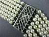 ESTATE WIDE 2.75CT DIAMOND & AAA SOUTH SEA PEARL 18KT WHITE GOLD NECKLACE #26318
