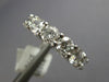 LARGE 6.07CT DIAMOND 14KT WHITE GOLD 3D ROUND ETERNITY WEDDING ANNIVERSARY RING