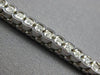 ESTATE 2.20CT DIAMOND 14K WHITE GOLD 3D CLASSIC ROUND SEMI BEZEL TENNIS BRACELET
