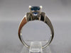 3.18CT DIAMOND AAA SAPPHIRE 14K WHITE GOLD OVAL & PRINCESS ENGAGEMENT RING 27323