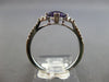 .90CT DIAMOND & AAA AMETHYST 14K WHITE GOLD CUSHION & ROUND FRIENDSHIP LOVE RING