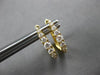 .55CT DIAMOND 18KT YELLOW GOLD ROUND OVAL HUGGIE HOOP LEVERBACK HANGING EARRINGS