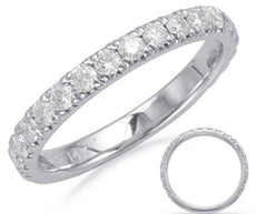 .70CT DIAMOND 14KT WHITE GOLD FOUR PRONG ROUND 3/4TH ETERNITY ANNIVERSARY RING
