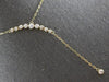 .49CT DIAMOND 14KT YELLOW GOLD GRADUATING JOURNEY SOLITAIRE LARIAT FUN NECKLACE
