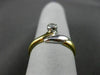 ESTATE .15CT DIAMOND 18KT WHITE & YELLOW GOLD SOLITAIRE ENGAGEMENT RING #3204