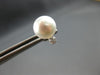 ESTATE .10CT DIAMOND & AAA SOUTH SEA PEARL 14KT WHITE GOLD CLASSIC STUD EARRINGS