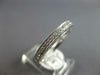 ESTATE .52CT DIAMOND 14KT WHITE GOLD 3MM FILIGREE SEMI ETERNITY ANNIVERSARY RING