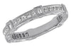 .85CT DIAMOND 14K WHITE GOLD ROUND BAGUETTE & PRINCESS ETERNITY ANNIVERSARY RING