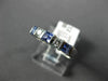 ESTATE .71CT DIAMOND & AAA TANZANITE 14KT WHITE GOLD 3D 5 STONE ANNIVERSARY RING