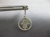 ESTATE .36CT DIAMOND 14KT WHITE GOLD 3D LUCKY HAMSA CHAMSA FUN HANGING EARRINGS