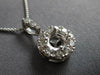 .44CT DIAMOND 18KT WHITE GOLD 3D 4 PRONG ROUND HALO SEMI MOUNT FLOATING PENDANT