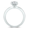ESTATE 1.07CT DIAMOND 14KT WHITE GOLD 3D CLASSIC ROUND SOLITAIRE ENGAGEMENT RING