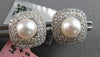 LARGE .47CT DIAMOND AAA SOUTH SEA PEARL 14KT WHITE GOLD INTERCHANGEABLE EARRINGS