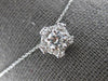 .72CT DIAMOND 14KT WHITE GOLD 3D CLASSIC ROUND HALO PENTAGON FLOATING PENDANT