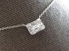 .51CT DIAMOND 18KT WHITE GOLD 3D ROUND & BAGUETTE SQUARE INVISIBLE LOVE NECKLACE
