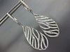 ESTATE 2.10CT DIAMOND 18KT WHITE GOLD 3D CLASSIC MULTI LEAF HANGING EARRINGS