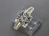 ESTATE .48CT DIAMOND 18K 2 TONE GOLD ROUND INVISIBLE FLOWER FRIENDSHIP LOVE RING