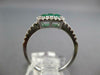 .84CT DIAMOND & AAA EMERALD 18KT WHITE GOLD 3D ROUND & PRINCESS SQUARE FUN RING