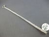 ESTATE .75CT DIAMOND 14KT WHITE GOLD 3D OPEN HEART LOVE KNOT TENNIS BRACELET