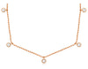 ESTATE .37CT DIAMOND 14KT WHITE GOLD 3D SOLITAIRE HALO CLASSIC LOVE NECKLACE