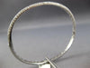 1.77CT DIAMOND 14KT WHITE GOLD 3 ROW CLASSIC PAVE SEMI ETERNITY BANGLE BRACELET