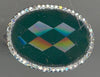 LARGE 8.16CT DIAMOND & AAA GREEN AGATE 14KT WHITE GOLD 3D OVAL & ROUND FUN RING